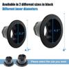 Marine Cable Boot - Boat Transom Steering Wires Boot Protect Fuel Lines (Black, 4 2/5" ID) view 2
