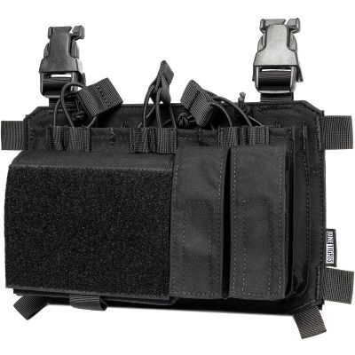 OneTigris Triple Mag Pouch with Utility Pouch Tactical Placard for M4 Magazines & Pistol Magazines