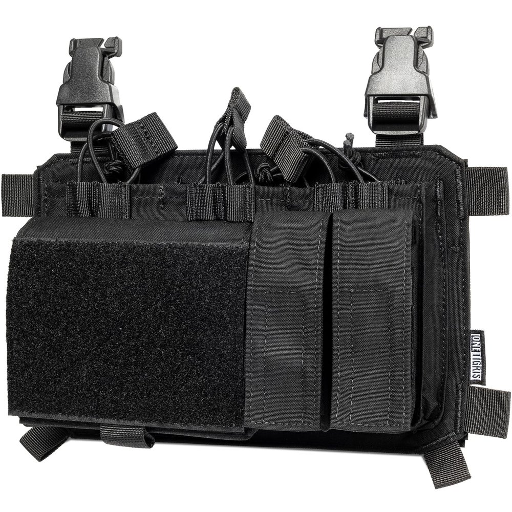 OneTigris Triple Mag Pouch with Utility Pouch Tactical Placard for M4 Magazines & Pistol Magazines