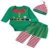 Aslaylme Baby Girl Christmas Outfit Xmas Clothes Elf Bodysuit (Green01,6-12 Months) view 1