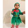 Aslaylme Baby Girl Christmas Outfit Xmas Clothes Elf Bodysuit (Green01,6-12 Months) view 2