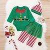 Aslaylme Baby Girl Christmas Outfit Xmas Clothes Elf Bodysuit (Green01,6-12 Months) view 3