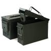 GUGULUZA Metal Ammo Can .30 and .50 Cal 2-Pack, Lockable Bullet Storage Case, Waterproof & Airtight Containers Box with Flip Top for Long-Term Storage Shotgun, Rifles, Pistols Ammunition (A-Green) view 1