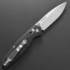 Eafengrow EF966 Folding Knife D2 Blade Micarta Handle with Pocket Clip EDC Tactical Knife thumb knobs Axis Lock EDC Multitool Knife (BLACK) view 3