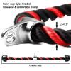 AWEFRANK Deluxe Tricep Rope Pull Down Cable, 27 & 36 Inch Rope Length, Easy to Grip & Non-Slip Cable Attachment for Gym Workout Exercise view 3