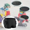 Reomoto Kids Hip Protection Pads Shorts Skiing Skating Snowboard Hip Protection Pads EVA 3D Padded Hip Bone Protection Pants for Teenagers (Black, S) view 3