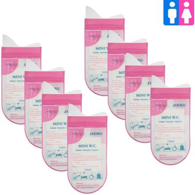 Aquaflosser Disposable Urine Bags, Disposable Urinals Vomit Bags for Travel Urinal Toilet Traffic Jam Emergency Portable Toilet Bee Bag for Men Women Kids Children Patient (Pee Bags x 8 pcs)