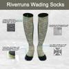 Riverruns Wading Socks, Neoprene Wet-suit Wader socks for Men and Women Outdoor Fishing, Surfing, Wakeboarding (CamoGreen,3XL) view 3