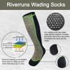 Riverruns Wading Socks, Neoprene Wet-suit Wader socks for Men and Women Outdoor Fishing, Surfing, Wakeboarding (CamoGreen,3XL) view 4