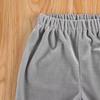 Qiylii Kids Baby Girl Velvet Bell-Bottoms Pants Fall Ruffle Flare Pant Trousers Leggings Toddler Clothes (Gray, 6-12 Months) view 4