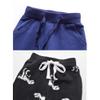 Azalquat Toddler Boy Cotton Jogging Pants, Pull-On Cartoon Picture Sweatpants 1-Pack or 2-Pack (Navy Blue & Black, 18-24 Months) view 4