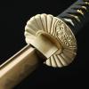 Zhmyyxgs Sword Handmade Gold Blade Sunflower Tsuba Katana Samurai Swords with Red Scabbard view 3