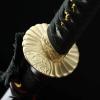 Zhmyyxgs Sword Handmade Gold Blade Sunflower Tsuba Katana Samurai Swords with Red Scabbard view 4