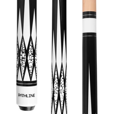 Pathline Pool Cue Stick - 58 inch Canadian Maple Billiard Pool Stick (White 21oz)