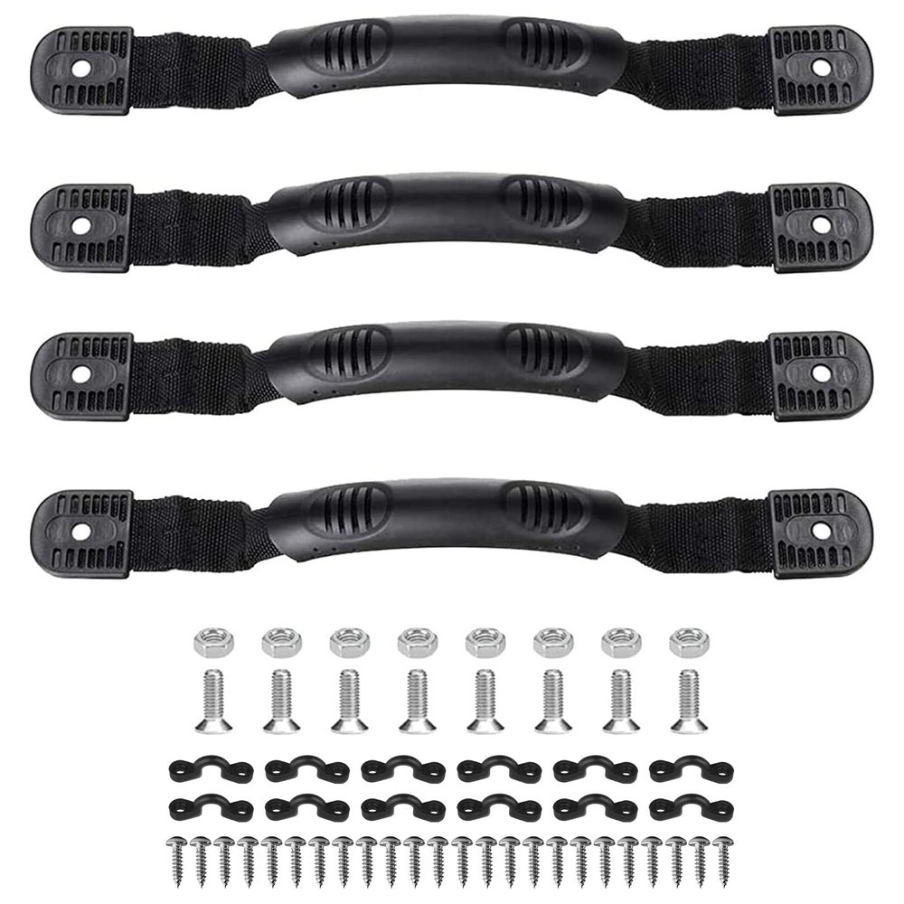 4PCS Kayak Carry Handles, Canoe Boat Side Mount Carry Handles with Screws for Ocean Kayak Emotion Kayaks Luggage Outdoor Sport Canoe Boat Kayak