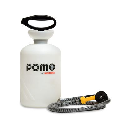 Pomo High Pressure 5L Portable Shower, Outdoor Shower, Camping Shower, Surf Rinse Kit, Beach Shower, Dog Wash, Boat Rinse, Car Shower, 1.5 Gallon Multi-use Sprayer, Hand Pump 45 PSI - No Power Needed!