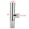 YaeMarine 4Pcs Boat Fishing Rod Holder Stainless Tournament Style Clamp on Fishing Rod Holder Rail Mount for Rails 7/8" to 1" or 1" to 1-1/4" (4Pcs Stainless Rod Holders for Rails 1" to 1-1/4") view 2