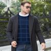 MAGNIVIT Men's Basic Designed Knitted Sweaters Cotton Soft Crewneck Fall Winter Sweaters Navy Blue view 4
