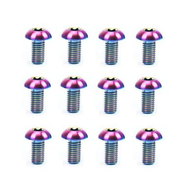 Titanium Bolt Mountain MTB Bike Bicycle Disc Brake Rotor Screws 12PCS