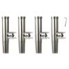 YaeMarine 4Pcs Boat Fishing Rod Holder Stainless Tournament Style Clamp on Fishing Rod Holder Rail Mount for Rails 7/8" to 1" or 1" to 1-1/4" (4Pcs Stainless Rod Holders for Rails 7/8" to 1") view 1