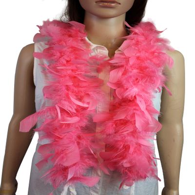 Flydreamfeathers Feather Boa 25 Gram, 4 Feet Long Chandelle Feather Boa, Great for Party, Halloween Costume, Christmas Tree, Decoration (Blush Pink)
