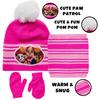 Nickelodeon Girls' JoJo Siwa or Paw Patrol Winter Hat, Gloves or Mittens, and Gaiter Set (2-7), Size Age 2-4, Paw Patrol, Mittens view 2