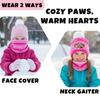 Nickelodeon Girls' JoJo Siwa or Paw Patrol Winter Hat, Gloves or Mittens, and Gaiter Set (2-7), Size Age 2-4, Paw Patrol, Mittens view 4