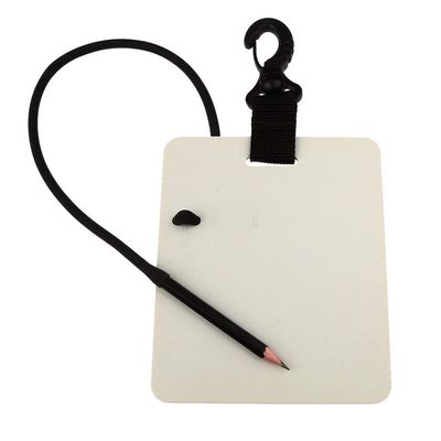 Inzopo Underwater Writing Slate Board with Swivel Clip and Pencil Scuba Dive Diving Accessories