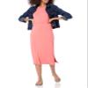 Amazon Essentials Women's Pull-On Knit Midi Skirt (Available in Plus Size), Peach, XX-Large view 4