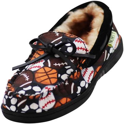 NORTY - Toddler Boys Sport Balls Moccasin Slipper, Grey, Multi 41523-6MUSToddler
