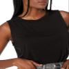 Amazon Essentials Women's Relaxed-Fit Sleeveless Muscle Tank Top, Black, Large view 3