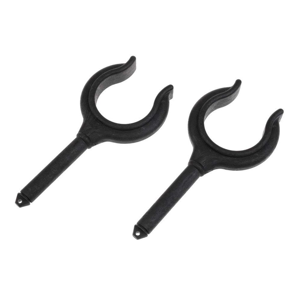 Inzopo 2 Pieces Black Nylon Marine Boat Oar Lock Rowlock Side Mount Accessories 4.5 x 14.5 cm