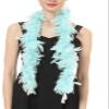 Flydreamfeathers Feather Boa 25 Gram, 4 Feet Long Chandelle Feather Boa, Great for Party, Halloween Costume, Christmas Tree, Decoration (Baby Blue) view 2