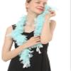 Flydreamfeathers Feather Boa 25 Gram, 4 Feet Long Chandelle Feather Boa, Great for Party, Halloween Costume, Christmas Tree, Decoration (Baby Blue) view 4