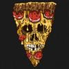 Tee Hunt Melting Pizza Zombie Face Youth T-Shirt Horror Halloween Scary Undead Kids White Small view 2