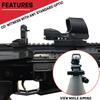 Flip Up Iron Sights | Co-Witness | Spring Loaded | Low Profile | Rapid Transition Front & Rear Iron Sights | Back Up Sights | BUIS for Picatinny Rail and Weaver Rails view 4