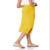 Amazon Essentials Women's Pull-On Knit Midi Skirt (Available in Plus Size), Dark Yellow, Medium view 2