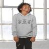 Daxton Skateboard Trick Design for Youth Unisex Hoodie Mid-weight Fleece Sweatshirt,Heather Gray,L view 4
