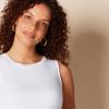 Amazon Essentials Women's Relaxed-Fit Sleeveless Muscle Tank Top, Bright White, X-Large view 4