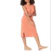 Amazon Essentials Women's Pull-On Knit Midi Skirt (Available in Plus Size), Rust Orange, Small view 4