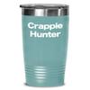 Crappie Hunter Tumbler Travel Coffee Cup Gone Fishing Pole Spinning Reel view 1