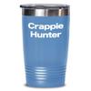 Crappie Hunter Tumbler Travel Coffee Cup Gone Fishing Pole Spinning Reel view 1