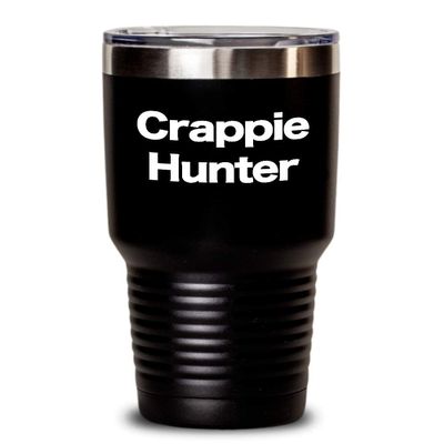 Crappie Fishing Tumbler Travel Coffee Cup Fisherman Gift Crappie Hunter