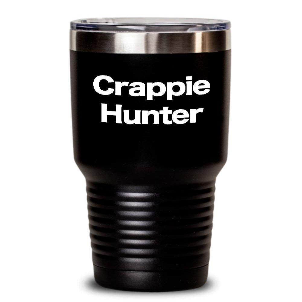 Crappie Fishing Tumbler Travel Coffee Cup Fisherman Gift Crappie Hunter