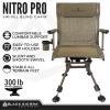 Black Sierra Heavy Duty Swivel Hunting & Camping Chair Supports 300 Lbs, XL 360 Silent Swivel for Hunting Blind, Portable Ground Chair w/All Terrain Feet, Padded Armrests w/Carry Strap and Cupholder view 4