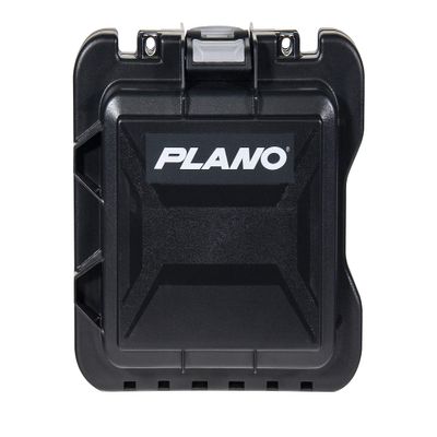 Plano Field Locker Element Medium Pistol Case, Black with Gray Accents, Premium Gun Storage, TSA Approved Firearm Storage Travel Case, Waterproof and Dustproof Protection