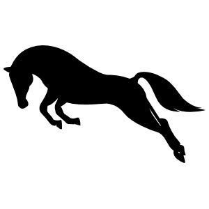 Horse Jumping - Pack of 4 - StickerVinyl Waterproof Sticker Decal Car Laptop Wall Window Bumper Sticker