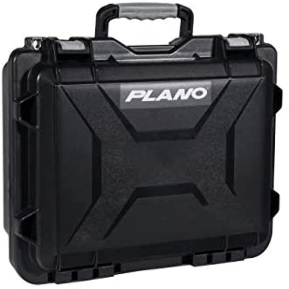 Plano Field Locker Element XL Pistol Case, Black with Gray Accents, Premium Gun Storage, TSA Approved Gun Case for Airline Travel, Dustproof and Waterproof Pistol Storage, Multiple Firearm Capacity