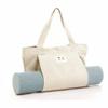 Yoga Mat Bag with Carrier Pocket Basic Canvas Tote in Natural Color view 3