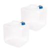 Cedilis 2 Pack 5.3 Gallon Collapsible Water Container with Spigot, Food Safe Water Storage Jug, BPA-Free Camping Water Storage Jug Canteen for Outdoor Hiking and Emergency, Portable, Foldable view 1